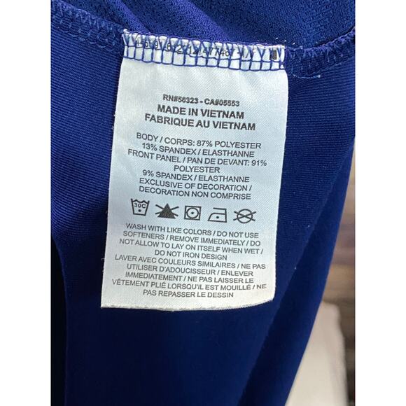 Nike Mens Polo Shirt Size XL Blue Dri-Fit Standard Fit Striped - Picture 3 of 11